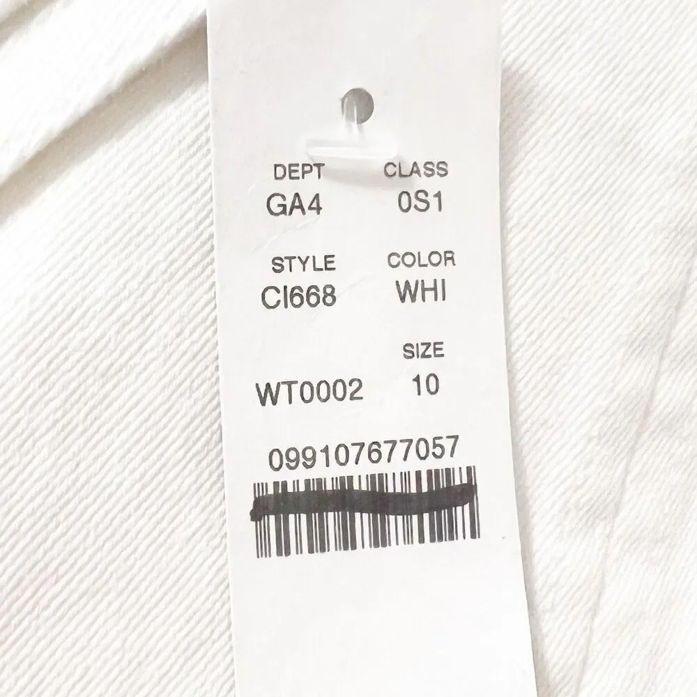 J. Crew Corset midi dress in stretch twill in White Size 10 NWT CI668
